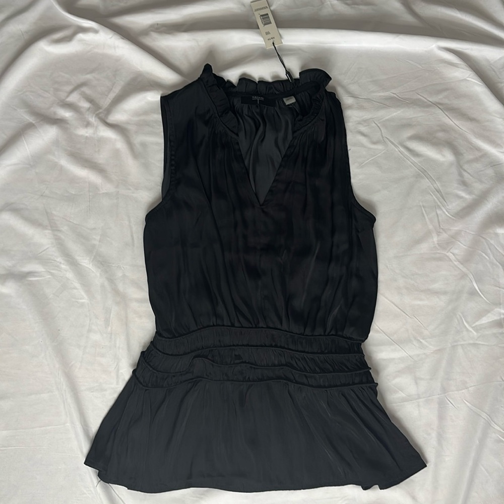 Tahari black blouse size XS